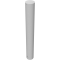 Barrier bollard | Steel tube  273 x 5 mm | stationary | for setting in concrete | hot-dip galvanized | total length: 2000 mm | with welded steel cap